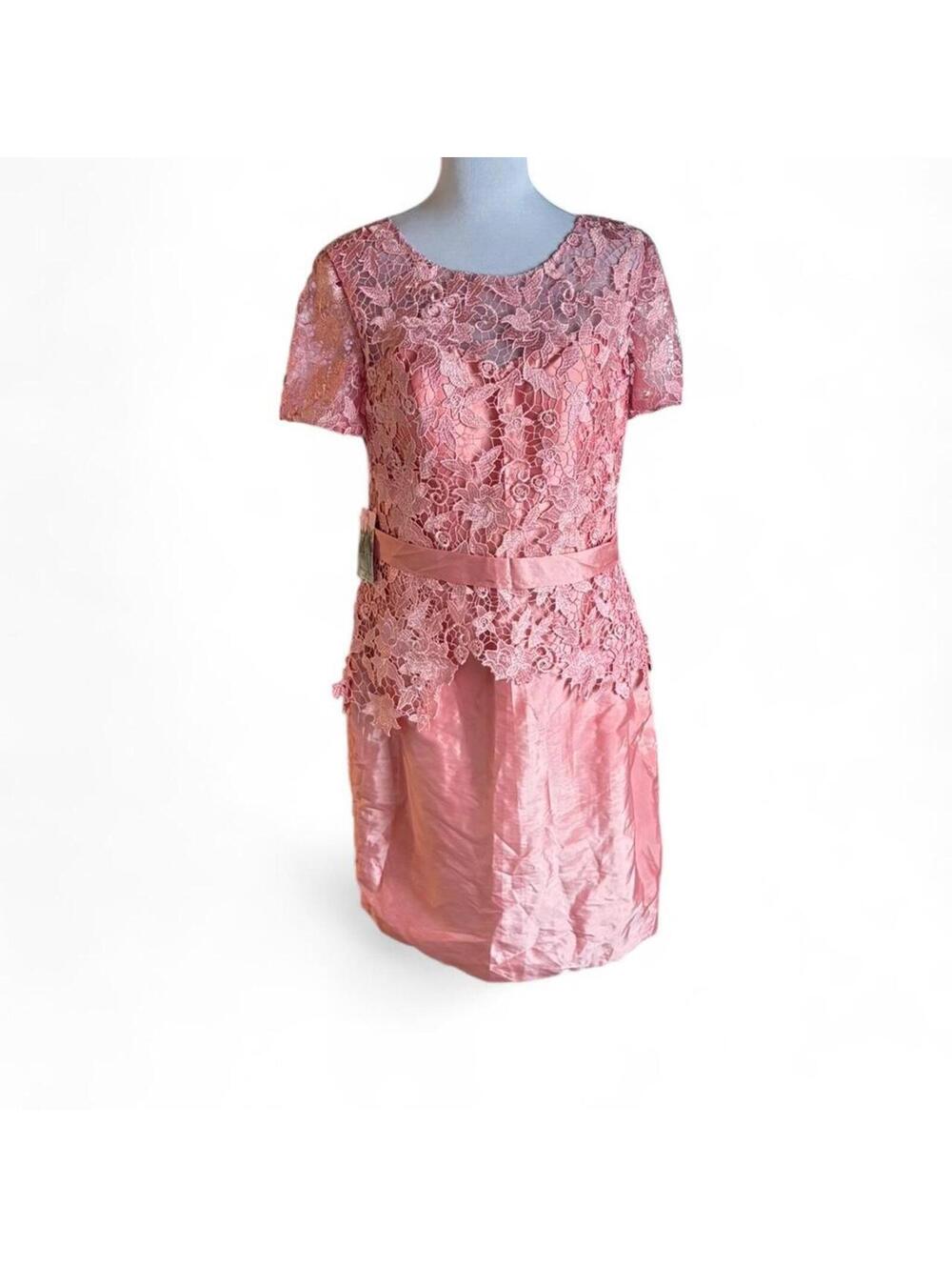 Pink Party dress sash waist detail Size 12 #fairycore #party NWT